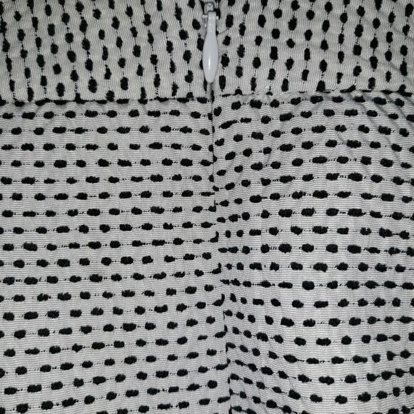 LOFT Skirt Mini Cream brown polka-dot Size 2 - Picture 2 of 5